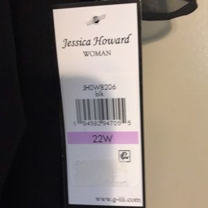 Jessica Howard 22W black special occasion black dress